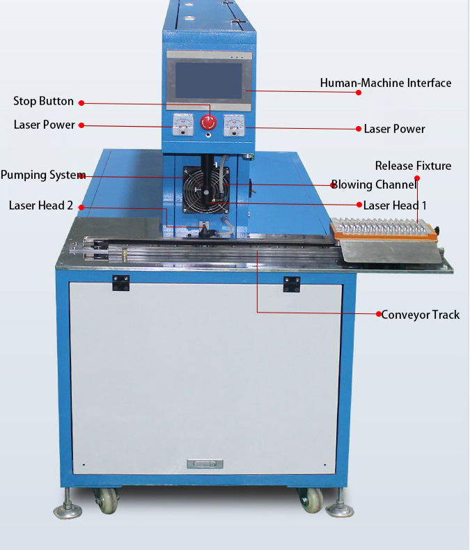 Electric Slide Table CO₂ Laser Wire Stripping Machine CLS60-D Electric Slide Table CO₂ Laser Wire Stripping Machine CLS60-D