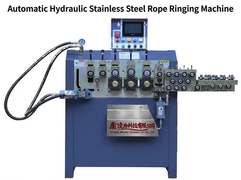 Automatic Hydraulic Stainless Steel Wire Ringer Machine D-Q-2-8 with Video