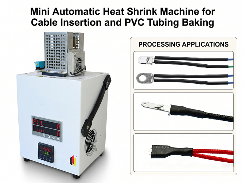 Mini Automatic Heat Shrink Machine for Cable Insertion and PVC Tubing Baking JW‑HST‑05B
