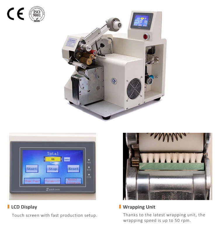 Tape Wrapping Cable Machine For Wire Harness, Auto Cable Wire Taping Machine, Cable Wire Harness Tape Wrapping Machine