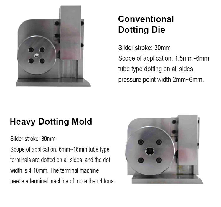  Customized crimping mold, wire crimping machine die, Six side mold, change for the terminal machine 