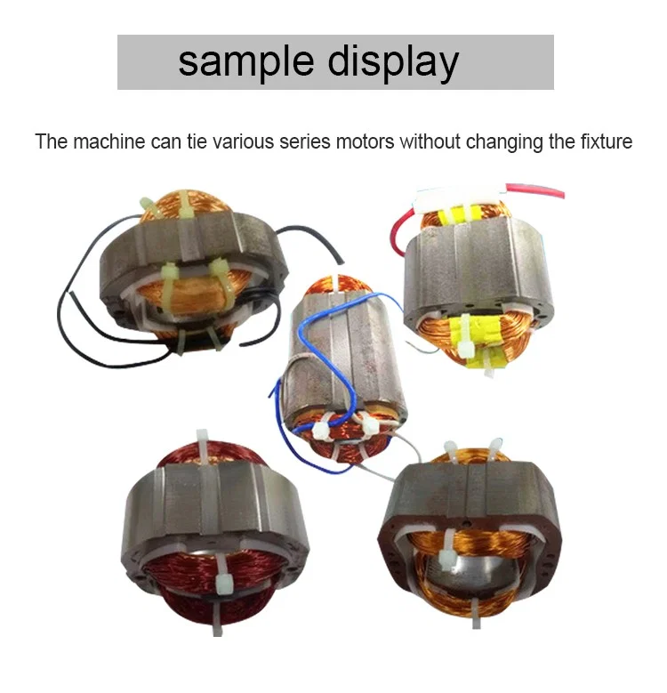 Motor Stator nylon cable tie machine, string motors binding machine