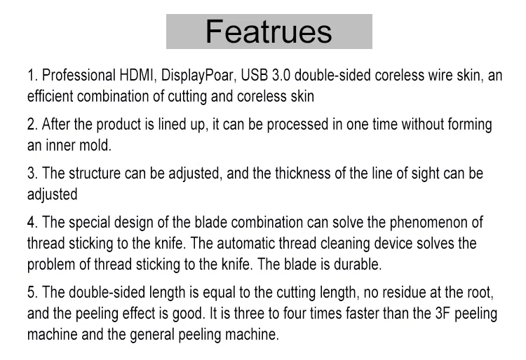 Specialized Multi core wire double parallel stripping machine, cable tail stripping processing for wire AWG#24-AWG#34