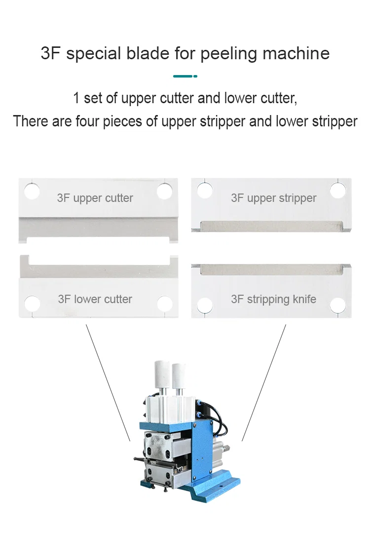 Special Durable blade, 3F Cable core wire stripping pneumatic machine blade