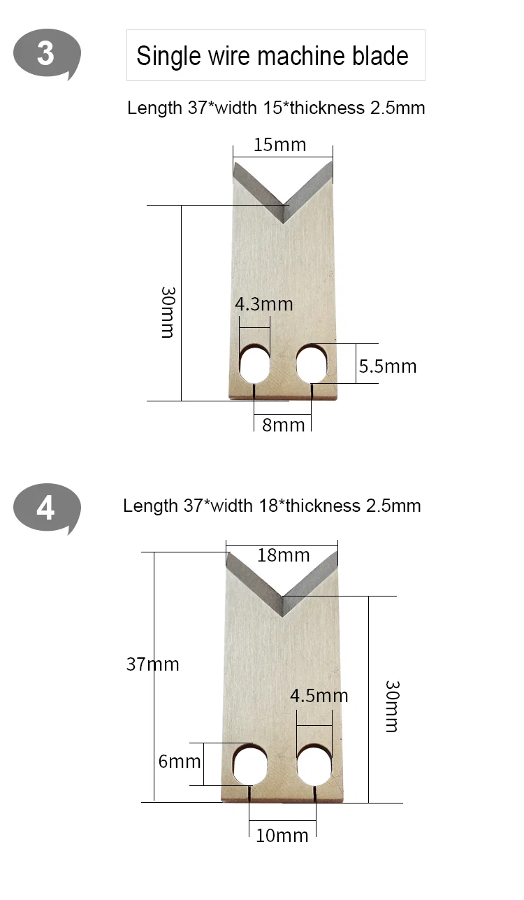 Wire Stripping Blades,Wire Cutting Machine Knife,Cable Cut Knife