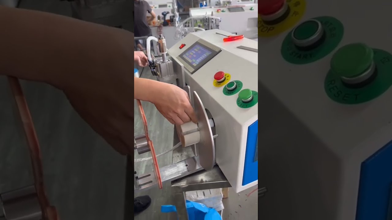 Electric Cable Meter Counting, Traversing, Cutting, Winding & Coiling Machine #factory #machine