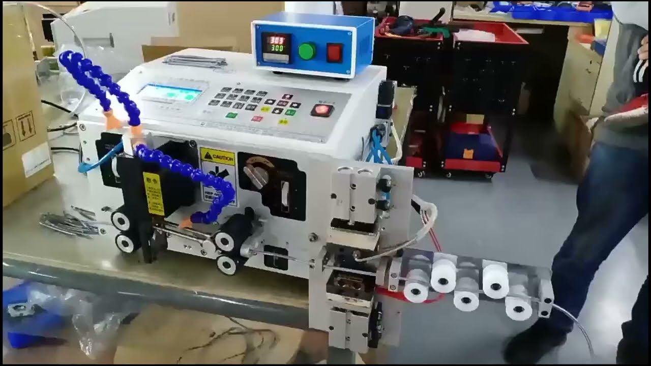 Automatic Braid Wire Cutting and Heating Stripping Machine