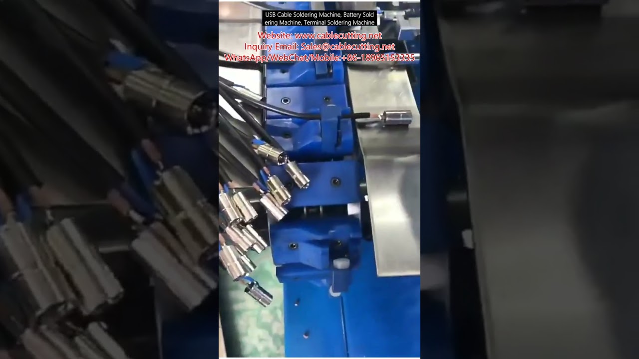 Automated USB, Battery & Terminal Wire Soldering Machine for Factory Automation