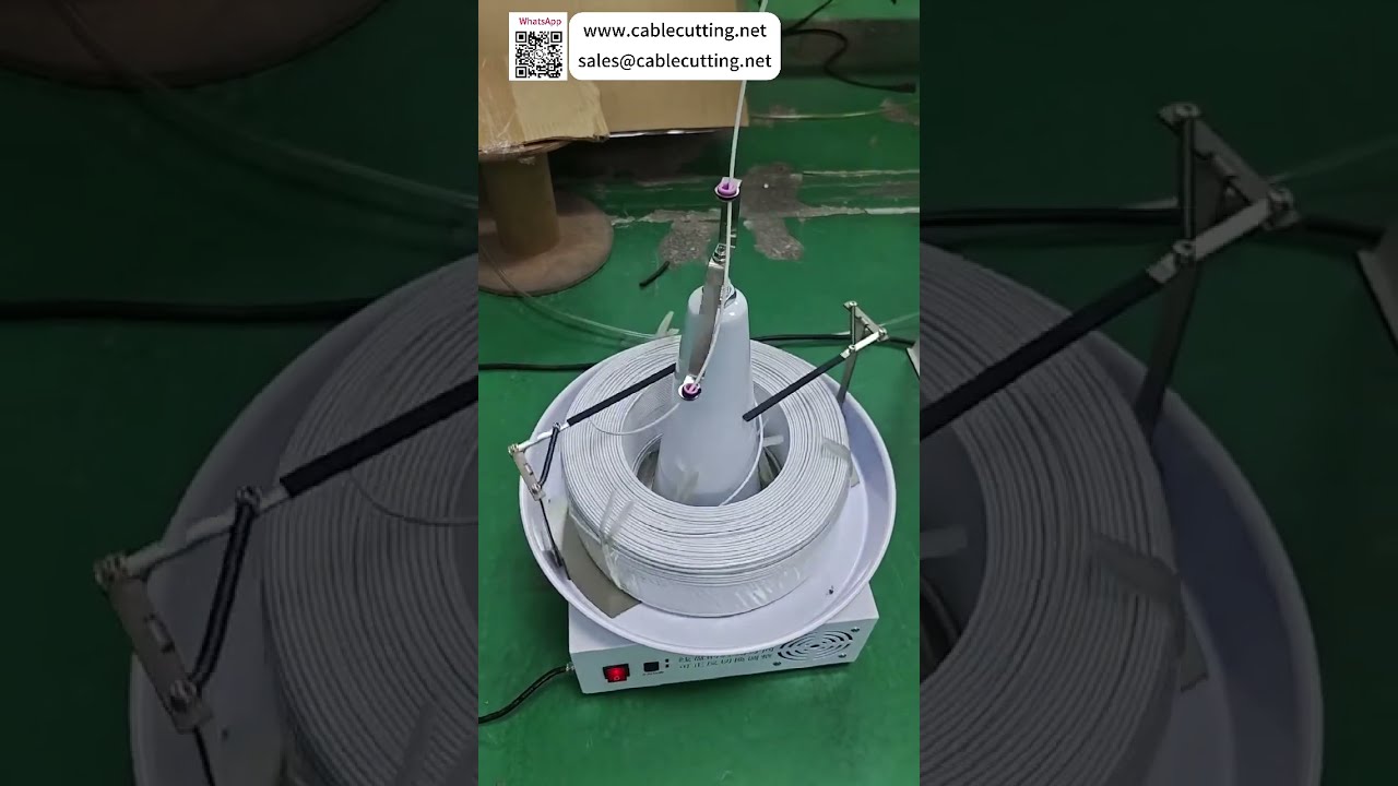 Induction Cable Pay Off Reel With Guide Rod For Reducing Wire Tangling and Knotting Problems