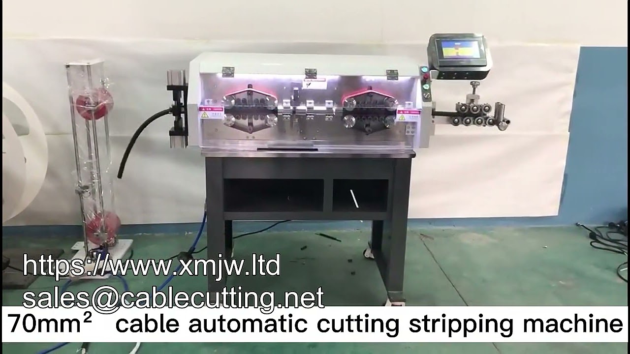 Fully Automatic Large Square Wire Cutting And Stripping Machine For 10 70sqmm Wire