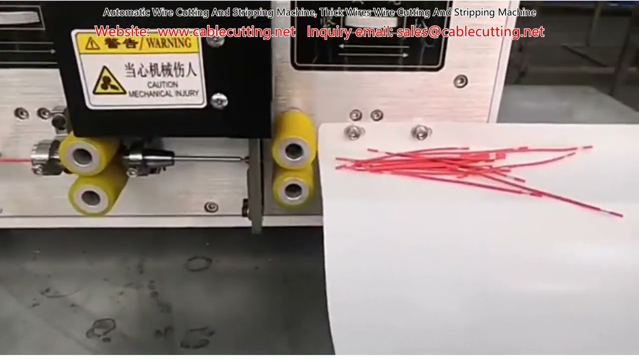 Automatic Wire Cutting and Stripping Machine for Thick Wires