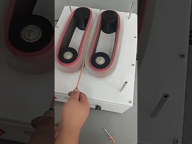 USB-Cable Shield Braid Brushing Machine | Shielding Mesh Processing Equipment