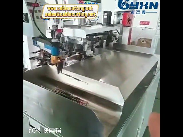 Two-Eight-Core Five-Wire Cutting, Peeling, and Crimping Terminal Pressing Machine