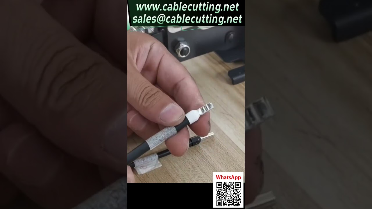 氣動壓接機  壓接管型端子效果展示