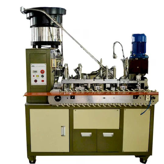 Automatic European plug crimping machine for round cable WPM-203-F