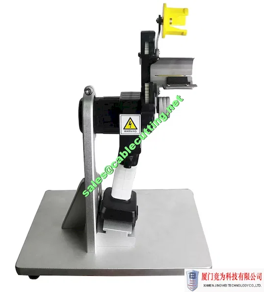 Desktop battery tape wrapping machine