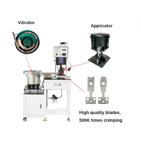 Loose Terminals Crimping Machine With Vibration Plate Feeding WPM-160